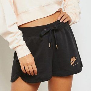 Nike Air Sportswear Essential Women's French Terry Shorts Rose Gold Black